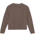 Huttelihut Cardigan   Strikk/Hullmønster   Cinder Melert   Huttelihut   6 år (116)   Cardigan   Brun