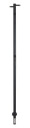 Kriss Uno Plus håndkletørker 1480x30 mm, matt sort