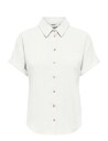 ONLY Onlita S/S Linen Look Shirt Tlr White 36