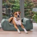 Fantail Snooze Hundeseng 80x60 cm i Botanisk Grønn med Memory Foam