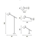 Northern Birdy Gulvlampe Sort