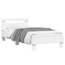  Sengestamme med hodegatt Hvit 80 x 200 cm Konstruert tre