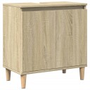 vidaXL Servantskap sonoma eik 58x33x60 cm konstruert tre