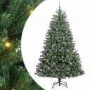  Kunstig sammensatt juletre grønn 180 cm PVC og metall