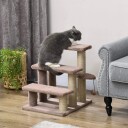 Northio Brun Katte- Og Hundetrapp Med Skrapestolper
