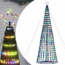  LED Juletre 1028 LED Fargerike 403 cm