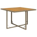 vidaXL Hagebord Beige 109x107x74 cm polyrotting og heltre akasie
