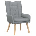  Avslappende stol Lysegrå 63 x 67 x 94 cm stoff