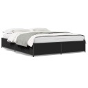  Sengeramme svart 120x190 cm konstruert tre og metall 8721102610523