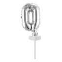 Kakedekorasjon Tallballong Mini Sølv   Tall 0