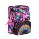 JEVA Schoolbag 16 + 8 L Beginners Rainbow Glitter 313-62