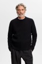 J. Lindeberg Hallow Knitted Crew Neck   Black   XL