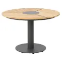 Brafab Peace Wood spisebord 110 cm antrasitt / teak