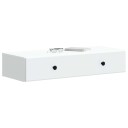 vidaXL Vegghengt Sidebord Hvit 87,5 x 34,5 x 17 cm Konstruert tre