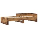  Sengestamme med hodegatt Gammelt tre 80 x 200 cm Konstruert tre