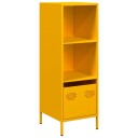  Highboard sennepsgul 35x39x103,5 cm stål 8721102931369