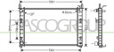 PRASCO FD340R003 Radiator motorkjøling