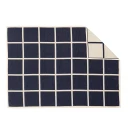 Pappelina Vevd pledd i lammeull Criss Dark Blue