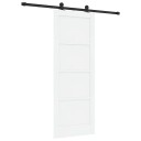 vidaXL Skyvedør med hardware sett i hvit 78x202 cm solid tre furu