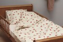 By Mats Rose sengetøy   100% bomull   Junior sengetøy 115x135 cm   Beige med roser