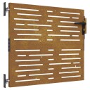  Hageport 85x75 cm cortenstål firkantet design