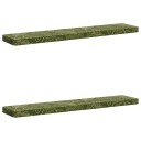 vidaXL 2 delt benkpute VUGHT 2 pcs 100% Polyester Blad Design