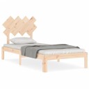 vidaXL Sengeramme med hodegavl 90x200 cm heltre