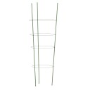 vidaXL Plantestøtter med 4 ringer 5 stk grønn 90 cm stål