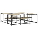  Salongbord Sonoma eik 121x121x40 cm konstruert tre 8721012341203