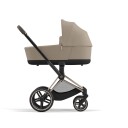 Cybex Priam Rose Gold Inkl. Liggedel Cozy Beige Barnevogn