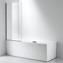 Sanipro Town 75 Badekarvegg Svart Matt Profil