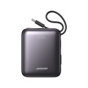 Joyroom JR-PBF27 10000mAh 22,5W Powerbank med innebygde USB-C- og Lightning-kabler Svart