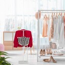 White Valet Suit Stand – Elegant Soverom Clothing Organizer