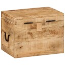 vidaXL Oppbevaringsboks 39x28x31 cm heltre mango