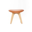 Tom Dixon Slab ottoman natur cognac skinn