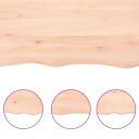 Vidaxl Benkeplate til bad 100x50x2 cm ubehandlet heltre 3156035