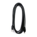 ELETRA USB 2.0 AM - MINI BM 2M KABEL, SVART