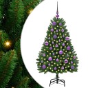  Kunstig juletre med LED  stripelys grønn 120 cm PVC og metall