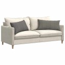  Sofaputer 2 pcs Lysegrå 80 x 40 cm Corduroy stoff