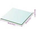 vidaXL Hyllepaneler 2 stk klart glass 30x30 cm