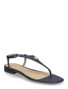 Lauren Ralph Lauren Everley Ii Crosshatch Leather Sandal Navy 42