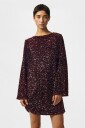 pieces   Kjole Pckammy Ls Deep Back Bow Dress Jrs   Rød