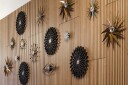 Sunflower Veggklokke Sort / Messing