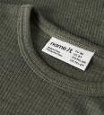 Name It Nmnwax Wool Rib Ls Top Noos   Khaki green   122 128