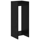 vidaXL Planteholder med hylle Svart Eik 30 x 30 x 80 cm Konstruert tre