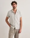 Samsøe Samsøe Avan Jx Shirt 14698 Stripete skjorter Beige