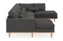 Copenhagen 5 seters Høyrevendt U formet Sofa med Divan og Sjeselong i Manchester   Mørk grå