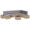  Hagesofa Set med pute 9 pcs 319 x 209 x 85 cm Poly rattan