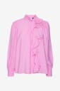 Vero Moda Bluse vmBailey LS Frill Top Wvn GA Rosa