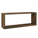 vidaXL Vegghyller kube 2 stk r?kt eik 60x15x23 cm konstruert tre